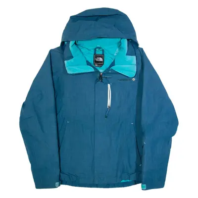 THE NORTH FACE Womens Ski Jacket Blue Hooded M