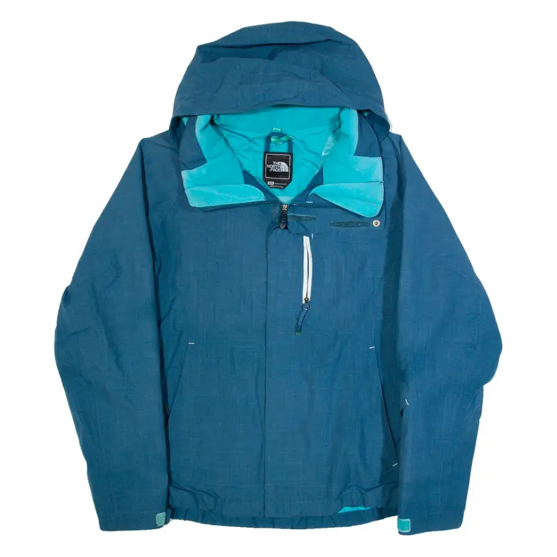 THE NORTH FACE Womens Ski Jacket Blue Hooded M