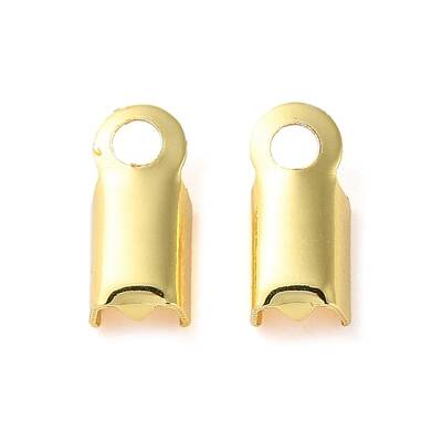 Rack Plating Brass Folding Crimp Ends