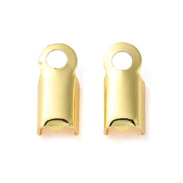 Rack Plating Brass Folding Crimp Ends