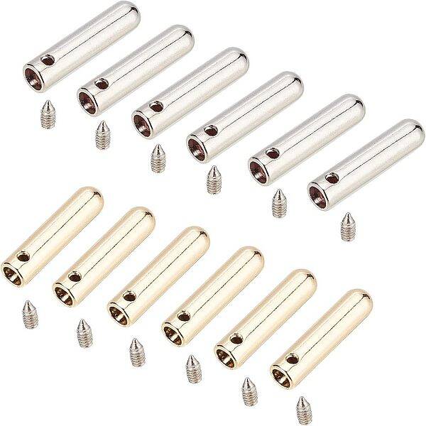 24Sets 2 Colors Alloy Aglets for Shoelaces