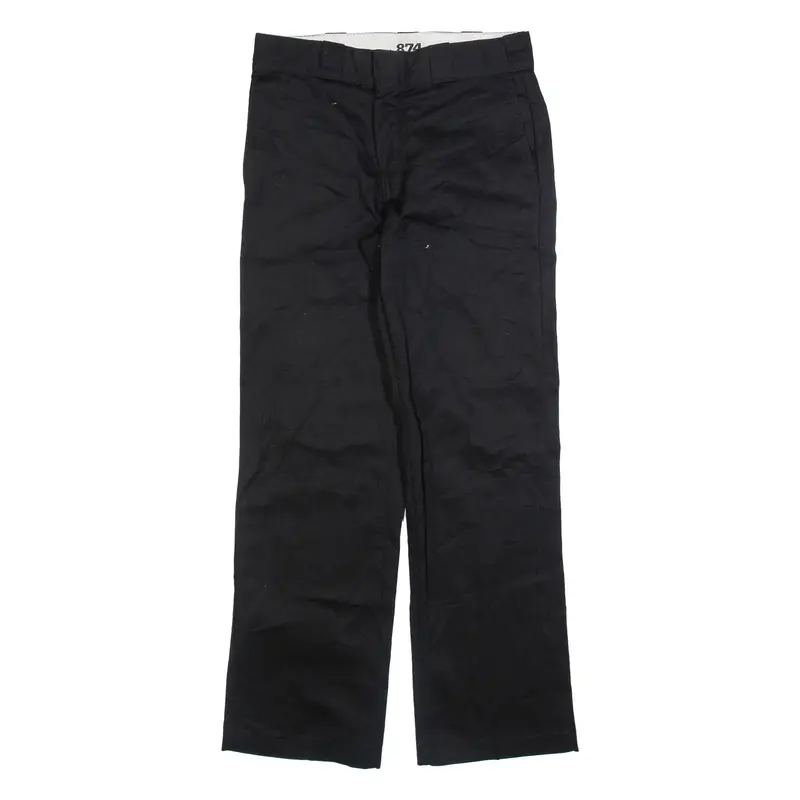 DICKIES 874 Workwear Mens Trousers Black Regular Straight W28 L29