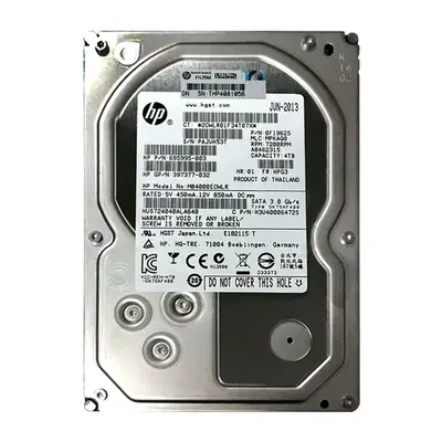 397377-032 HP 4TB 6Gb/s SATA 7200 3.5-inch 64MB Hard Drive