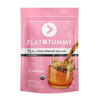 Organic Tea for Natural Bloat Relief - 14 Day Flat Tummy Tea 2-Step with Gluten-Free, Vegan-Friendly Ingredients, Supports Di...