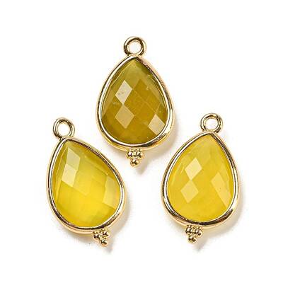 Natural Korea Jade Faceted Pendants