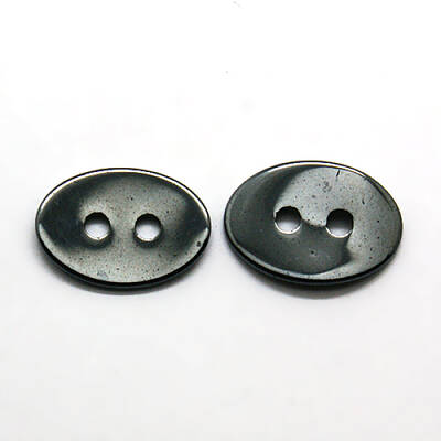 Hematite 2-Hole Sewing Buttons