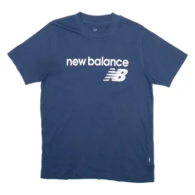 NEW BALANCE Mens T-Shirt Blue M