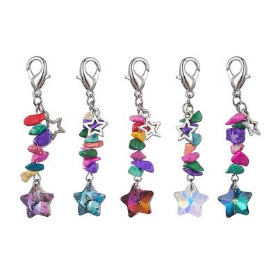 Glass Star Pendant Decoration