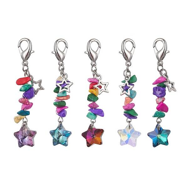 Glass Star Pendant Decoration