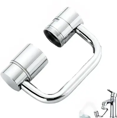 1440° Rotatable Faucet Aerator Extension - for Effortless, All-Angle Control, Rotating Swivel Faucet Aerator Extender, Kitch...