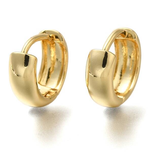 Rack Plating Brass Hoop Earrings