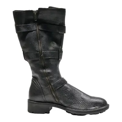 BORN High Boots Black Leather Womens UK 8.5