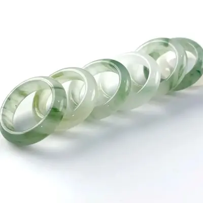 Mountain Jade Ring, Green Jade Ring
