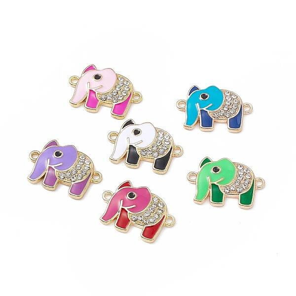 Alloy Crystal Rhinestone Connector Charms