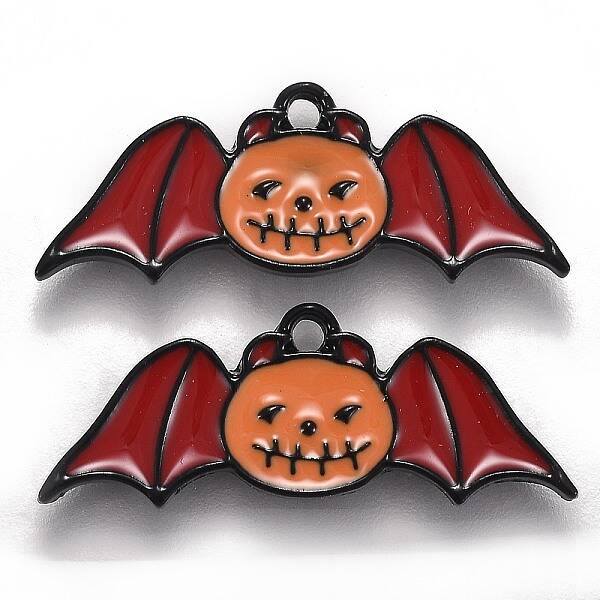 Halloween Theme Alloy Enamel Pendants