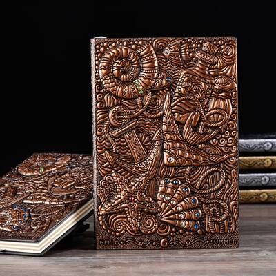 3D Embossed PU Leather Notebook