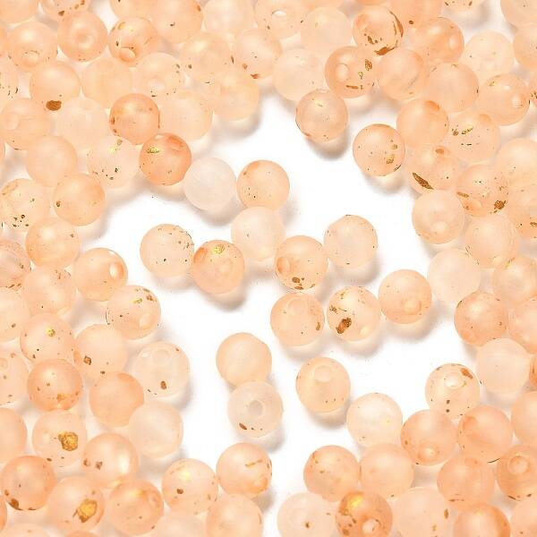 Frosted Transparent Acrylic Beads