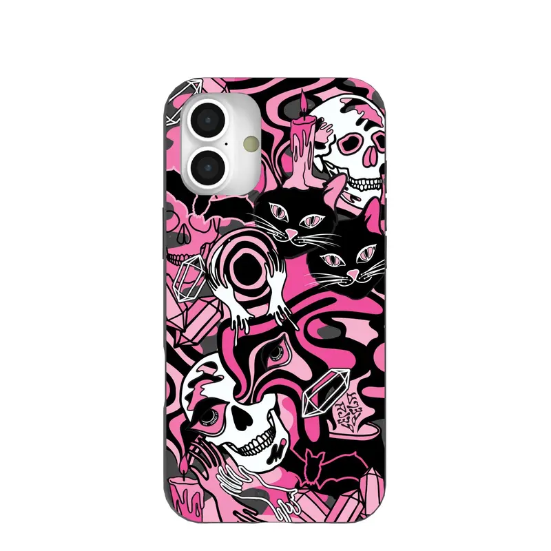 Black Spellbound Ghouls iPhone 16 Plus Case