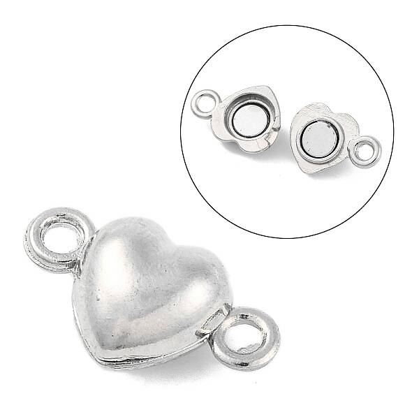 Alloy Magnetic Clasps with Loops