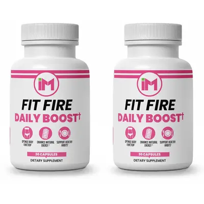 IM Fit Fire DB - 2 Bottles - Natural Dietary Nutrition Supplement | Green Tea Leaf Extract, Apple Cider Vinegar, Berberine HC...