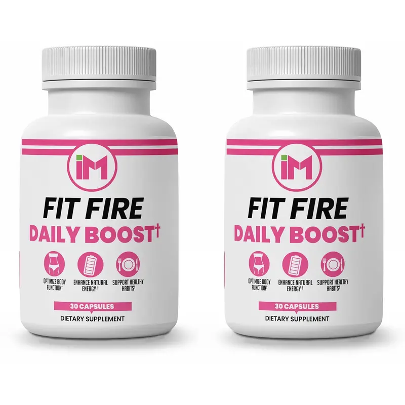 IM Fit Fire DB - 2 Bottles - Natural Dietary Nutrition Supplement | Green Tea Leaf Extract, Apple Cider Vinegar, Berberine HC...