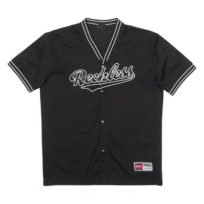 FSBN Reckless Baseball Mens Jersey Black USA V-Neck XS