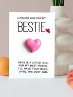 Heart Shaped Pocket Hug for My Bestie, Gifts for Wife, Best Friend Gift Card, Best Friends Gifts, Jewelry Making Accessories ...