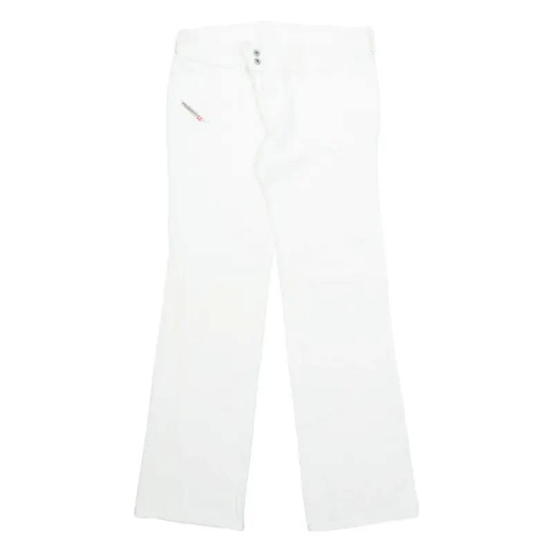 DIESEL Womens Jeans White Regular Bootcut W30 L30