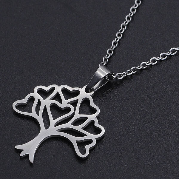 Non-Tarnish 201 Stainless Steel Pendants Necklaces