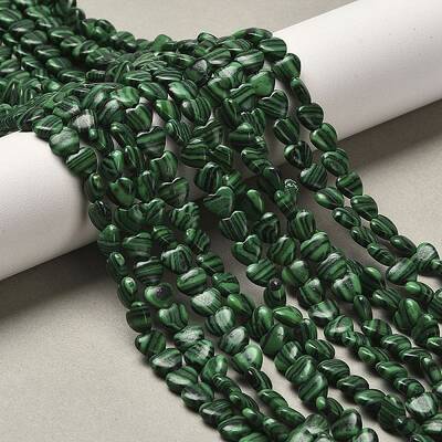 Synthetic Malachite Beads Strands