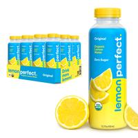 Lemon Perfect Original Lemon, Organic, Zero Sugar, Flavored Lemon Water, Vitamin C, 15.2 fl oz Bottles (12-Pack) Beverage Dri...