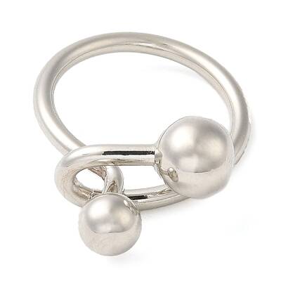 Brass Round Beaded Finger Rings
