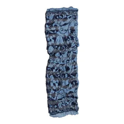 Unbranded Floral Scarf - No Size Blue Polyester