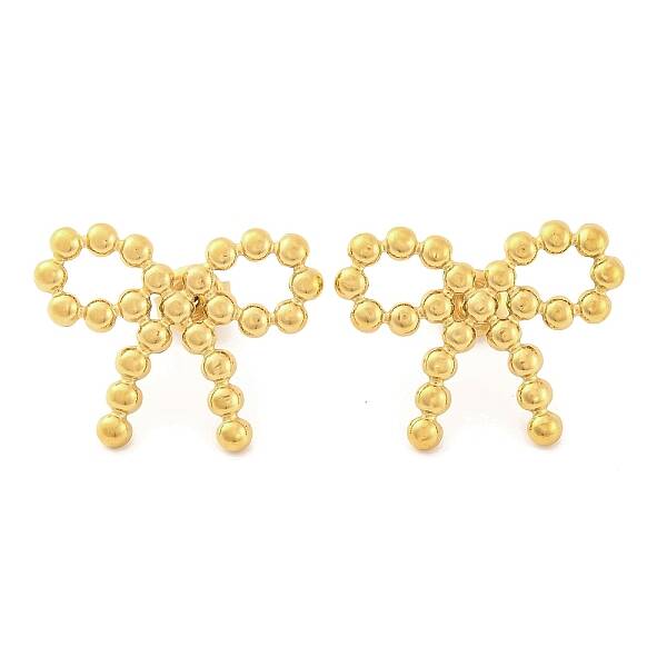 Ion Plating(IP) 304 Stainless Steel Stud Earrings for Women