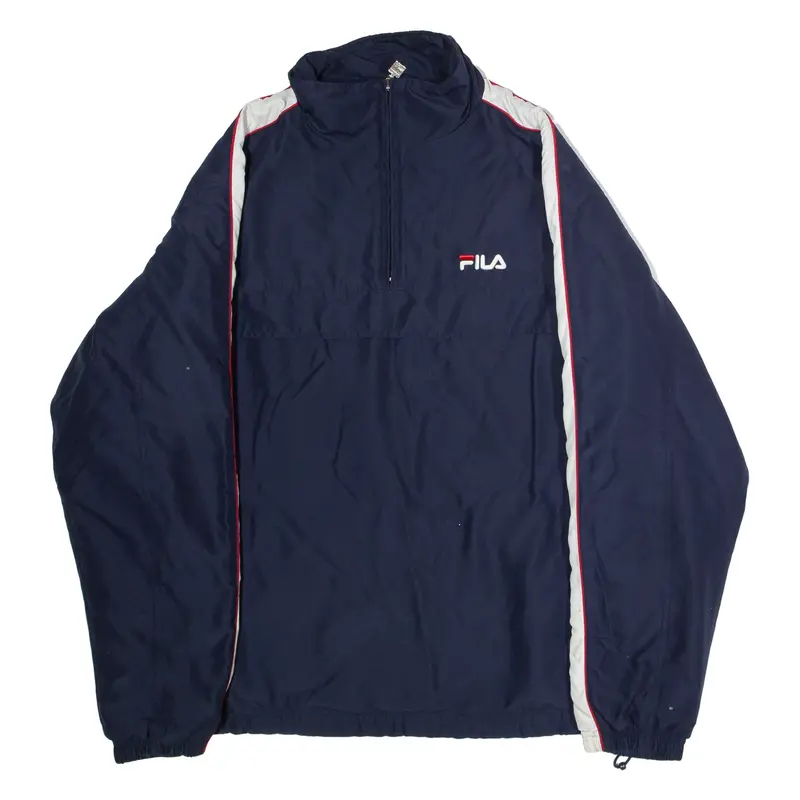 FILA Mens Pullover Jacket Blue M