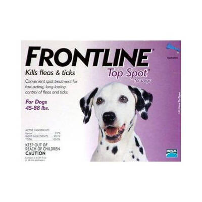 Frontline Top Spot Large Dogs 45-88lbs (Purple) 6 Doses