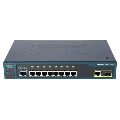 WS-C2960-8TC-L-N Cisco Catalyst 2960 Series 2960-8TC 8 x RJ-45 Ports 10/100Base-TX + 1 x Dual-Personality RJ-45/SFP Ports Lay...