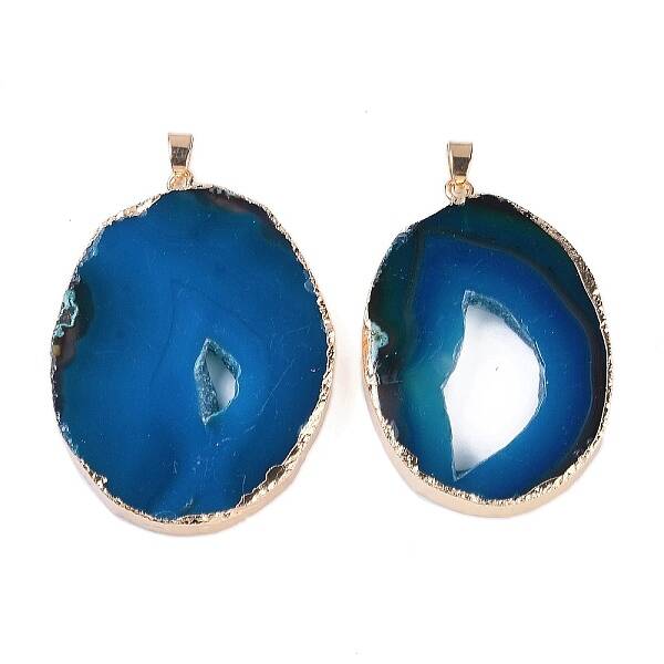 Natural Agate Big Pendants