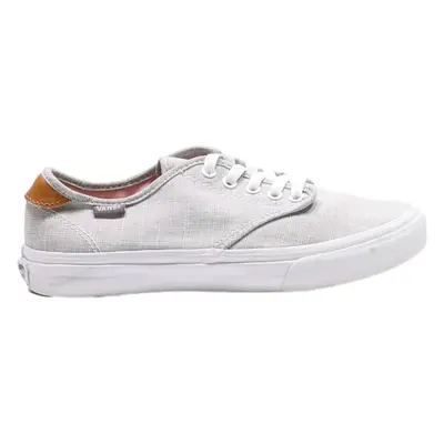 VANS Old Skool Low Top Trainers White Canvas Womens UK 5.5