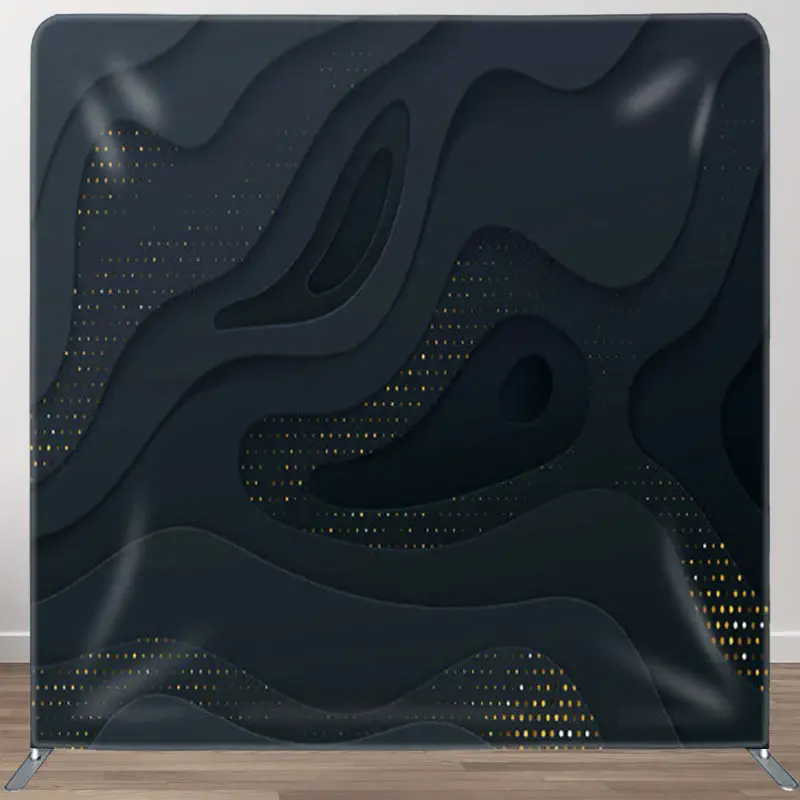 Aperturee Black Paper Cut Gold Layering Backdrop For Decoration - Aperturee