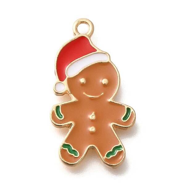 Christmas Theme Alloy Enamel Pendants