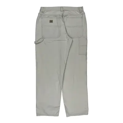 Lee Carpenter Trousers - 34W 33L White Cotton | Size: 34″ waist
