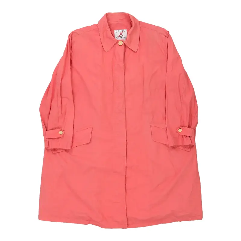 Cento By Iceberg Shirt Dress - XL Pink Cotton