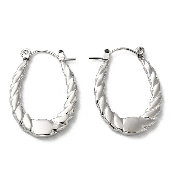Non-Tarnish 304 Stainless Steel Hoop Earrings for Women