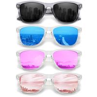 Carefully 4 pairs Classic Polarized Sunglasses for Women and Men Ultralight Sun Glasses with UV Protection 759-4