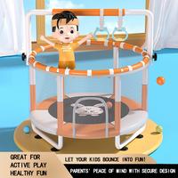 KINETRA 4.5FT Kids Indoor Trampoline With Safety Net – Adjustable Height, Swing, Punching Bag, Basketball Hoop, And Pull-Up...