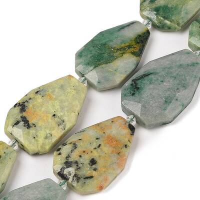 Natural Green Moonstone Beads Strands
