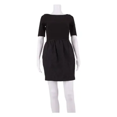 COAST Womens Pencil Dress Black Viscose Short Sleeve Knee Length UK 8