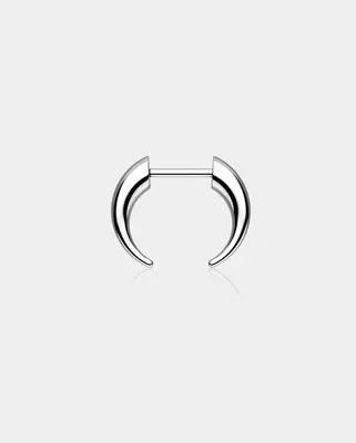 Presale for 30 days: Tribal Fake Gauge Horn Threadless Septum Ring