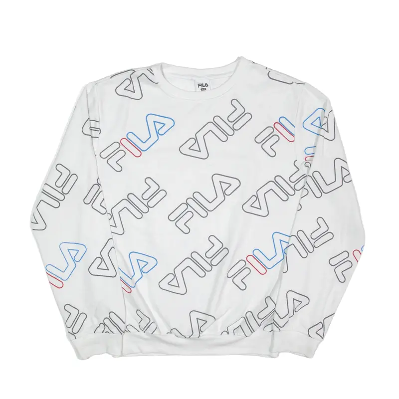 FILA Sweatshirt White Womens XL